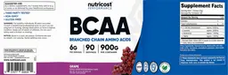 Label for BCAA 6 g Grape