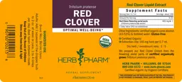 Label for Red Clover