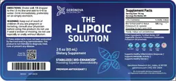 Label for The R-Lipoic Solution