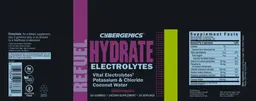 Label for Hydrate Electrolytes Watermelon