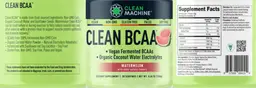 Label for Clean BCAA Watermelon
