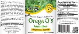 Label for Orega O's Gummies