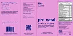 Label for Pre-Natal