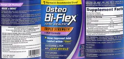 Label for Osteo Bi-Flex Joint Health Triple Strength + MSM Formula