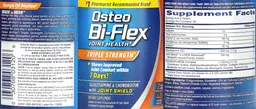 Label for Osteo Bi-Flex Triple Strength