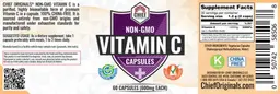 Label for Vitamin C Capsules 600 mg