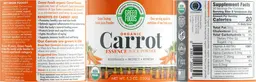 Label for Organic Carrot Essence Juice Powder