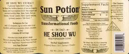 Label for He Shou Wu