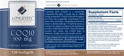 Label for CoQ10 100 mg