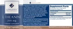Label for L-Theanine 200 mg