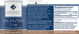 Label for Melatonin 5 mg