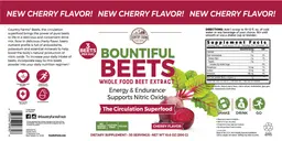 Label for Bountiful Beets Cherry Flavor