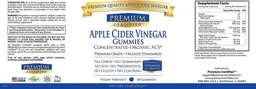 Label for Apple Cider Vinegar Gummies