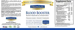 Label for Blood Booster