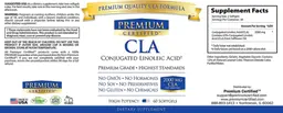 Label for CLA 2000 mg