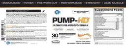 Label for PUMP-HD Peaches N' Cream