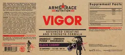 Label for Vigor Black Cherry