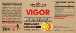 Label for Vigor Orange Twist