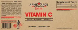 Label for Vitamin C
