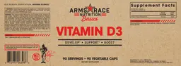 Label for Vitamin D3