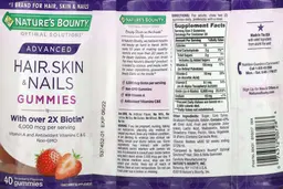 Advanced Hair, Skin & Nails Strawberry F