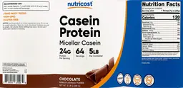 Label for Casein Protein 24 g Chocolate