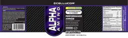 Label for Alpha-Amino Lemon Lime