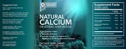 Label for Natural Calcium Of Coral And Algae