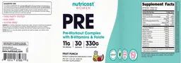 Label for PRE Fruit Punch