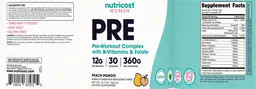 Label for PRE Peach Mango