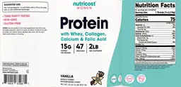 Label for Protein 15 g Vanilla