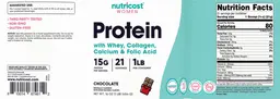 Label for Protein 15 g Chocolate