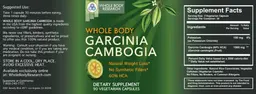 Label for Whole Body Garcinia Cambogia