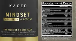 Label for Mindset Strawberry Lemonade