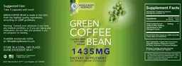 Label for Green Coffee Bean 1435 mg