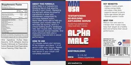 Label for Alpha Male Strawberry