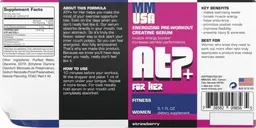 Label for ATP+ For Her Strawberry