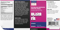 Label for Ultra Fit Strawberry