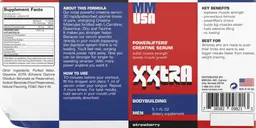 Label for XXTRA Strawberry
