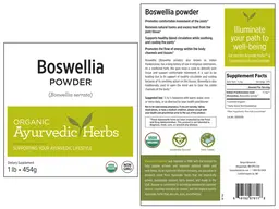 Label for Boswellia Powder