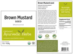 Label for Brown Mustard Seed
