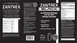 Label for Zantrex Black