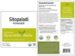 Label for Sitopaladi Powder