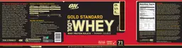 Label for Gold Standard 100% Whey Coffee