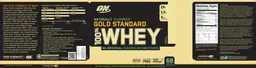 Label for Gold Standard 100% Whey Vanilla