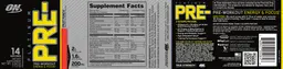 Label for Platinum Pre- Fruit Punch