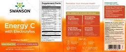 Label for Energy C with Electrolytes Natural Orange Flavor