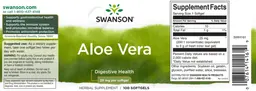 Label for Aloe Vera 25 mg