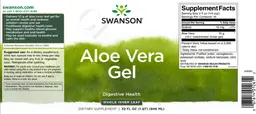 Label for Aloe Vera Gel