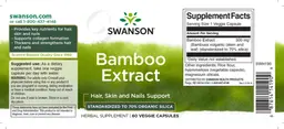 Label for Bamboo Extract